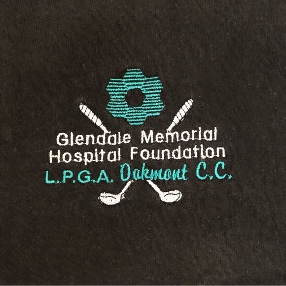 Vintage 90s Fruit Of The Loom Super Cotton Sweatshirt Size L Oakmont Golf Club - Picture 3 of 7